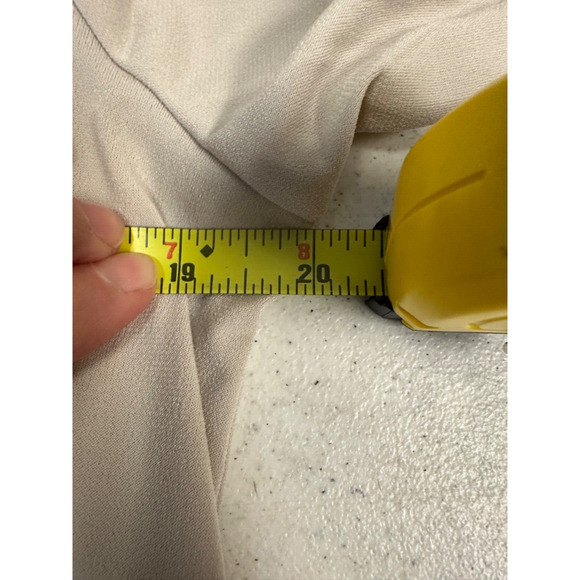 NEW MICHAEL KORS M Long Sleeve V-Neck Half Zip Front Pockets Blouse Stretch D23 - Picture 5 of 6